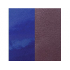 Cuir pour Manchette Prune/Vernis Bleu 25 mm