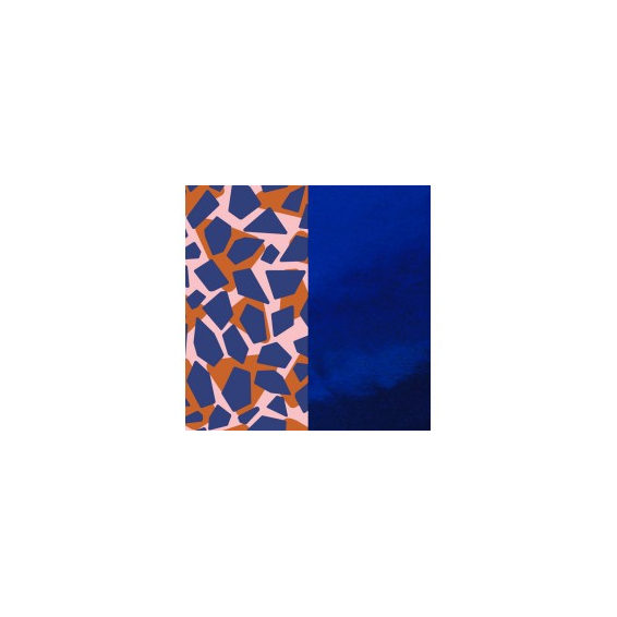 Cuir pour Manchette Girafe / Bleu Vernis 25 mm