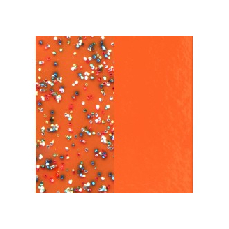 Vinyles pour Boucles d'Oreilles Paillettes Multicolores / Tangerine 30 mm