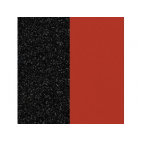 Cuirs pour Boucles d'Oreilles Paillettes Noires / Rouge 16 mm